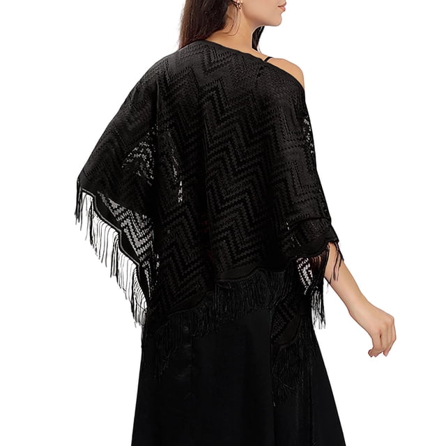 Châle en Dentelle Élégant Foulard pour Robe de Mariée et de Soirée Polyvalente Triangle pour Fêtes Formelles et Occasions