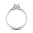 thumbnail image 2 of Brig Jewel 1.5 Ct Asscher Cut Moissanite Anniversary Ring - 14K White Gold Plated Engagement Ring for Women's - Stunning Flower Design Proposal Ring - A Dream Come True for Every Bride, 2 of 4