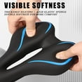 thumbnail image 3 of HUGFEGWE Selle de Vélo Confortable, avec Bande Réfléchissante Selle de Siège de Vélo Coussin de Siège de Vélo en Mousse à Mémoire de Forme Rembourré CJB91-54497, 3 of 7
