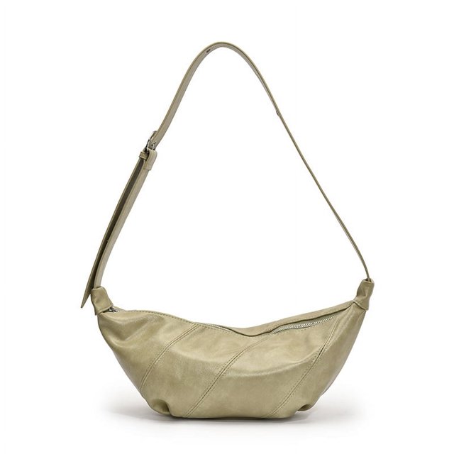 Bolso bandolera retro de gran capacidad para mujer, estilo nicho, de alta gama, de color sólido, muy vendido, 2025