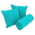 thumbnail image 3 of Blazing Needles Double-corded Solid Twill Throw Pillows with Inserts (Set of 3), 3 of 3