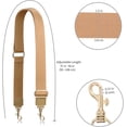 thumbnail image 5 of NANAHuang Thick Purse Strap Wide Adjustable Replacement Crossbody Bag Handbag Leather Ends, 5 of 6