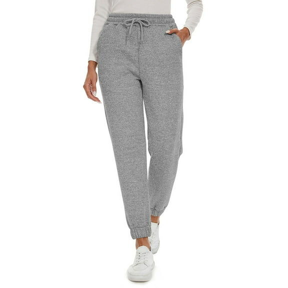 lmcalzta Sweatpants for Women Fleece Joggers Cotton Gym Sweats Workout Pants for Women with Pockets and Drawstring