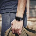 thumbnail image 6 of ZYX Breathable Sport Band for Apple Watch, Two-Tone Silicone Replacement Strap with Air Holes, Anthracite Black, 38/40/41/42mm-Series 11 10, 6 of 6