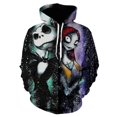 thumbnail image 1 of Sudadera con capucha con estampado 3D de Jack And Sally para hombre, ropa de calle informal, regalo de Halloween, pesadilla antes de Navidad, 2023, 1 of 4