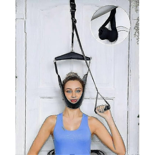Cervical Neck Traction, Portable Home Neck Traction Device Neck Stretcher For Spinal Neck Pain Relief