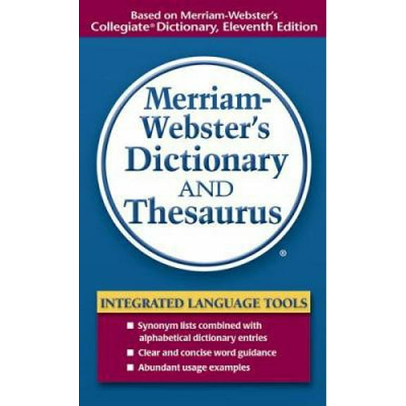 Pre-Owned Merriam-Webster's Dictionary and Thesaurus (Paperback) 0877798516 9780877798514