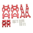 thumbnail image 2 of RC Swing Arm Kit Aluminum Alloy Rear Lower Upper Suspension Arm with Rear Axle Cup Upgrade Parts for SCY 16101PRO 16102 1/16 RC Car Accessories Red, 2 of 8