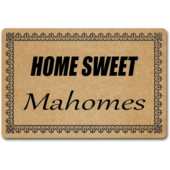 Doormat 16x24 Inch Funny Welcome Doormat House Warming Gift Mat Home Sweet Mahomes Funny Doormat For Entrance Way Hello Monogram Mats For Front Door Mat No Slip Kitchen Rugs And Mats Gift For Women