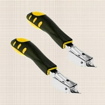 Masteelf 2Pc Plastic Handle Hand-held Stapler Repair Woodworking Multi-function Nail Remover