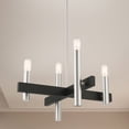thumbnail image 5 of Livex Lighting - Helsinki - 4 Light Chandelier in Mid Century Modern Style - 24, 5 of 9
