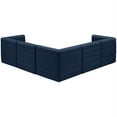 thumbnail image 3 of Meridian Furniture Quincy Navy Velvet Modular Sectional, 3 of 12