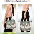 thumbnail image 4 of FORMRS Womens Corduroy Tote Bag Crossbody Shoulder Handbag with Pocket, Winter Goose Scarves, 4 of 7