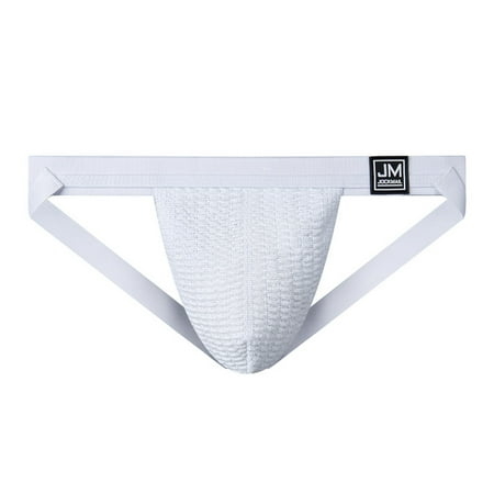 

Dadaria Underwear Men Men Underwear Slassic Sports Fitness Rainbow Color Double Thong White XL Men