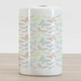 thumbnail image 2 of Dragonfly Ceramic Toothbrush Holder, Colorful Different Sized Speckled Butterfly and Dragonfly Wings Image, Decorative Versatile Countertop for Bathroom, 4.5" X 2.7", Multicolor, by Ambesonne, 2 of 4