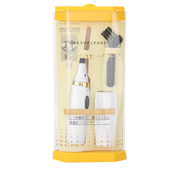 Bienvenido Rechargeable Electric Eyelash Curler Heating Long Lasting Eyelash Curling Makeup Tool (White)