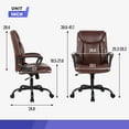 thumbnail image 2 of BestOffice Ergonomic Office Chair, Lumbar Support, Swivel Rolling for Men, Women(Brown), 2 of 8
