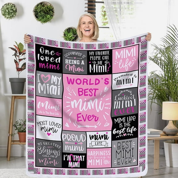 Grandma Gifts Blanket, Gifts for Grandma from Granddaughter Grandkids Grandson Grandchildren,Grandmother Gifts Mothers Day, Birthday Grandma Gifts, Best Grandma Blanket 50" x 60"