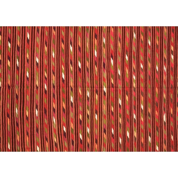 Ahgly Company Indoor Rectangle Oriental Orange Traditional Area Rugs, 5' x 7'