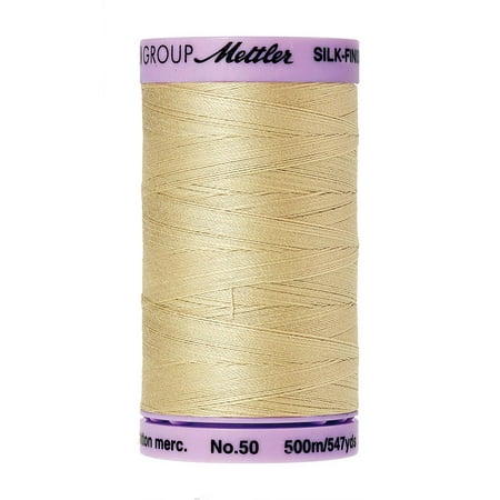 Silk-Finish Solid Cotton Thread, 547 yd/500m, Ivory, Both solids and multi's are perfect for all your quilting, sewing and long arm cotton needs By