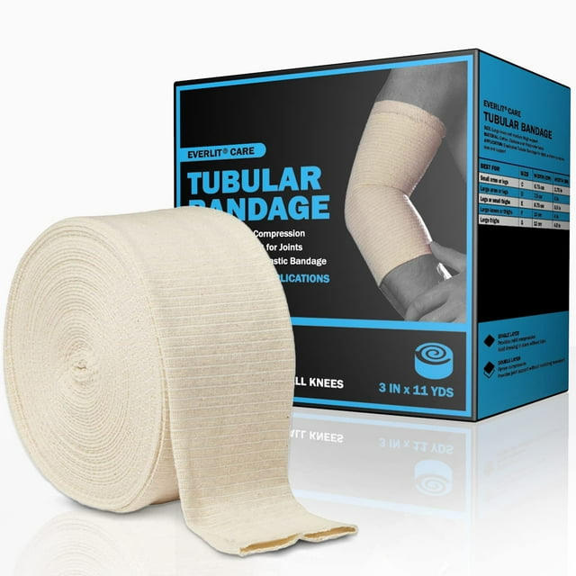 Vendaje elástico de soporte tubular EVERLIT para brazos grandes