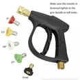 thumbnail image 2 of 1/4" High Pressure Washer Gun 4000 PSI Car Wash Foam Spray Short Wand with 5 Nozzle, 2 of 12