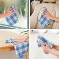 thumbnail image 2 of Unique Bargains Kitchen Dish Cloths 14" x 16" Absorbent Dish Drying Dish Kitchen Towels Blue 6pk, 2 of 7