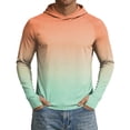 thumbnail image 3 of Garbnen Men Long Sleeve Shirt UPF 50+ Sun Protection Hooded Men Rash Guard Cooling Summer Outdoor Beach Fishing Hiking Men's Sun Shirt with Thumb Holes M, 3 of 7