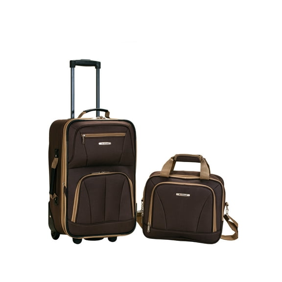 Rockland Fashion Softside Upright 2 Piece Luggage Set F102