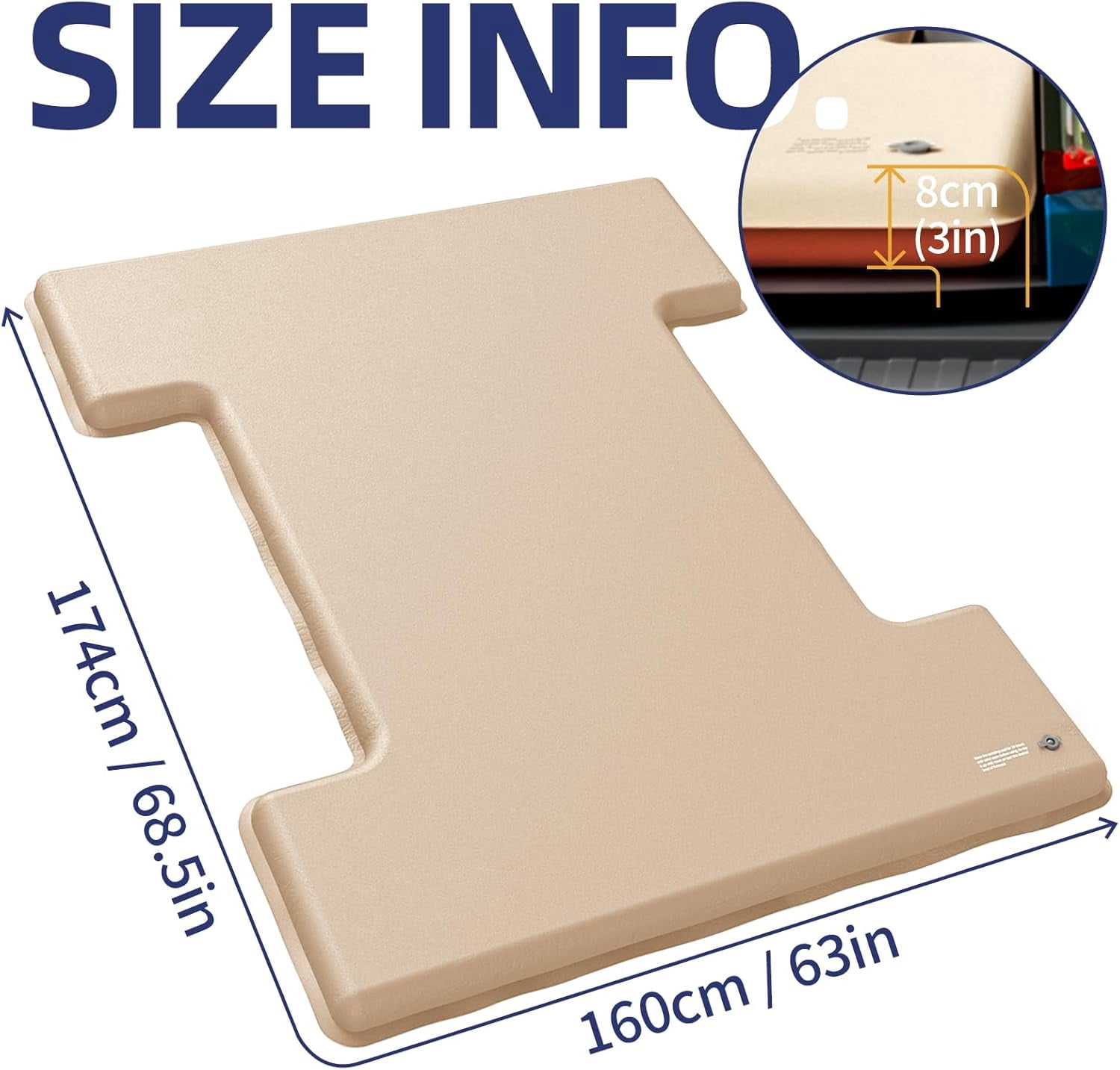 Truck Bed Mattress for 5.5-5.8Ft, Self-Inflating Mat Full-Size Short Trucks Bed for Outdoor Camping, Pickup Tent Accessories 12V Air Pump, Carry Bag, for Silverado, RAM, F Series, Sierra, Titan