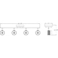 thumbnail image 2 of Progress Lighting Kitson 4-Light Track Fixture, Steel, Satin White, Industrial Shades, Damp Rated, 2 of 2
