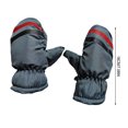 thumbnail image 4 of Ounissouiy 3 pares de manoplas para niños, guantes impermeables de invierno, equipo deportivo, accesorios portátiles, cómodo diseño grueso, actividades Suministros térmicos gris METRO Ounissouiy HA059220-23B, 4 of 6