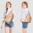 thumbnail image 4 of Owl Print Crossbody Sling Bag - Fashionable Night Owl Design Shoulder Backpack with Layered Storage Pockets, 4 of 4