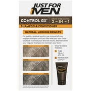 Just For Men Control GX Gradual Gray Reduction 2-in-1 Shampoo Plus Conditioner, 4 oz, 3 Pack