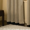 thumbnail image 3 of Curtainworks Cameron Room Darkening Faux Suede Grommet Curtain, Indoor, Single Panel, Sand, 50"W x 132"L, Adult, 3 of 5