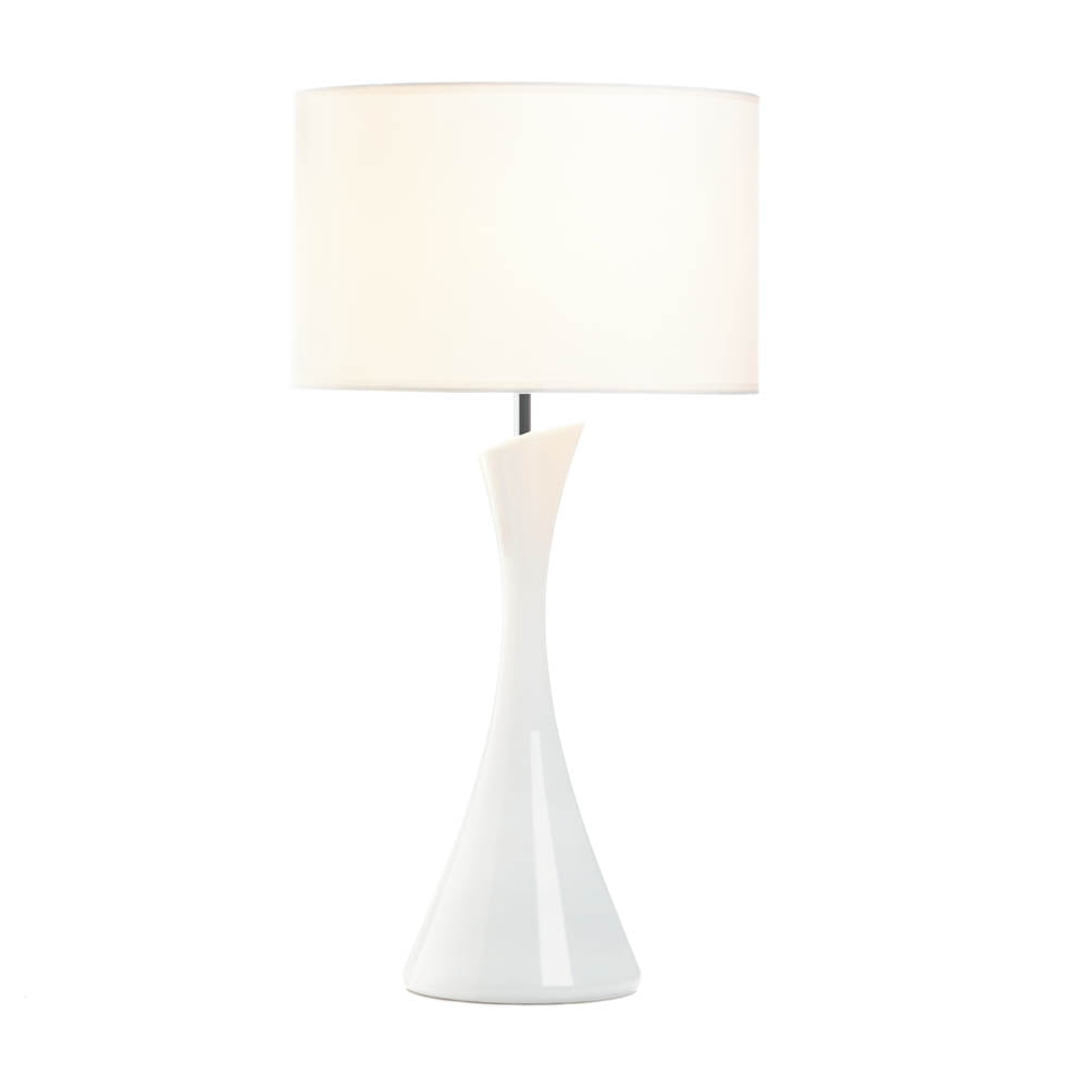 small white bedside lamps