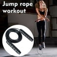 thumbnail image 1 of Corde à Sauter en Fil d'Acier Réglable de 9,8 Pieds avec Roulement à Billes - Corde Enduite de PVC, Poignées en Éponge EVA pour Entraînement Physique, Cardio et Perte de Poids - Équipement d'Exercice Léger et Durable pour Entraînements à Domicile/gym (Noir), 1 of 6