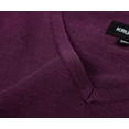 thumbnail image 5 of Krumba Mens Big Tall Sweater Cotton Oversized Long Sleeve Kintted Light Causal Plus Pullovers Purple 3XL, 5 of 11