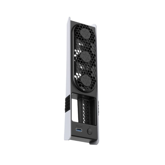 Upgraded Quiet Cooling Fan for PS5 Slim/Pro Disc/Digital Console with LED Light 5 Modes and Enhancing Heat Dissipation
