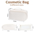 thumbnail image 3 of Bolsa de maquillaje portátil de viaje zaleeta, set de 3, 3 of 7