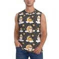 thumbnail image 2 of Picia Cute Bee Gnome mens Cotton Tank Undershirts , Moisture-wicking Ribbed Tanks, Lightweight Cotton Tank Undershirts-X-Large, 2 of 8