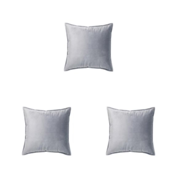 Wosthever Funda de cojín de asiento Funda de almohada de color sólido Gris Type1 NO1