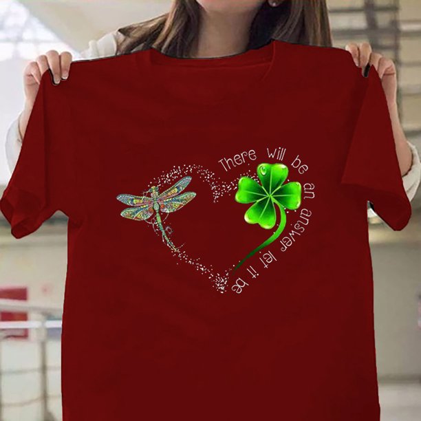 Puntoco - Camiseta holgada de manga corta con cuello redondo y estampado informal para mujer Puntoco Puntoco-618