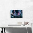 thumbnail image 2 of ARTCANVAS Busy Market Street at Night Tokyo Japan Canvas Art Print - Size: 18" x 12" (0.75" Deep), 2 of 9