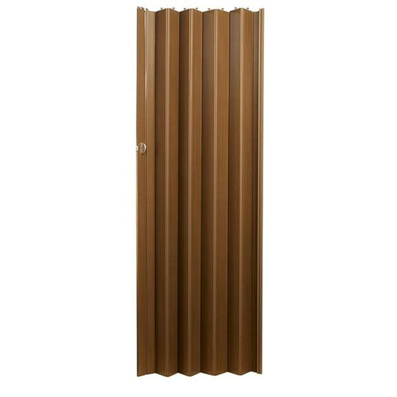 Homestyle HSECHO3280CH 36 x 80 in. Echo Folding Door, Chestnut