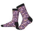 thumbnail image 2 of Rocae Butterflies And Floral for Adult Socks Casual Athletic Stretchy Loose Socks for Women Men Non-Slip Middle Tube Socks, 2 of 7