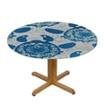 thumbnail image 3 of PIKWEEK Beautiful Sea Turtle Round Tablecloth Waterproof Resistant Fabric White, 3 of 8