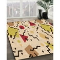 thumbnail image 3 of Ahgly Company Machine Washable Indoor Square Transitional Khaki Gold Area Rugs, 7' Square, 3 of 7