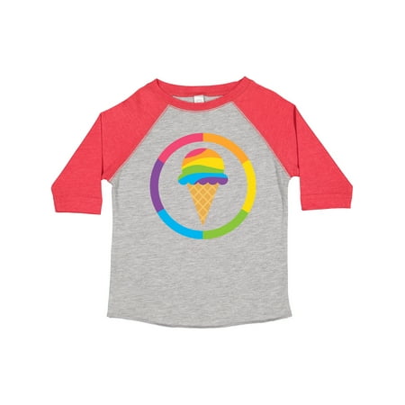 

Inktastic Rainbow Ice Cream Gift Toddler Boy or Toddler Girl T-Shirt