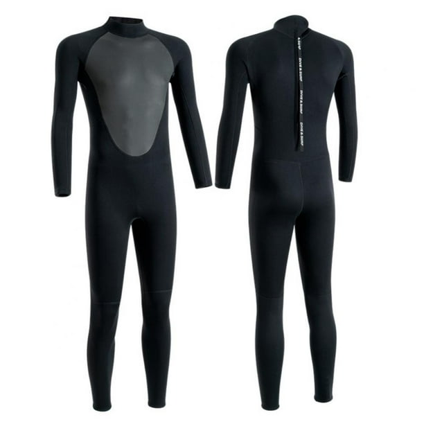 Popvcly Men Wetsuit Neoprene Full Body Uv Protection One Piece Long Sleeves Thermal Diving Suits